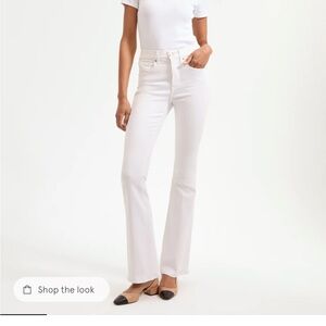 Veronica Beard White Flare Jeans